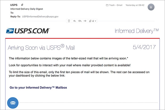 Informed Delivery–A Mailer's Perspective