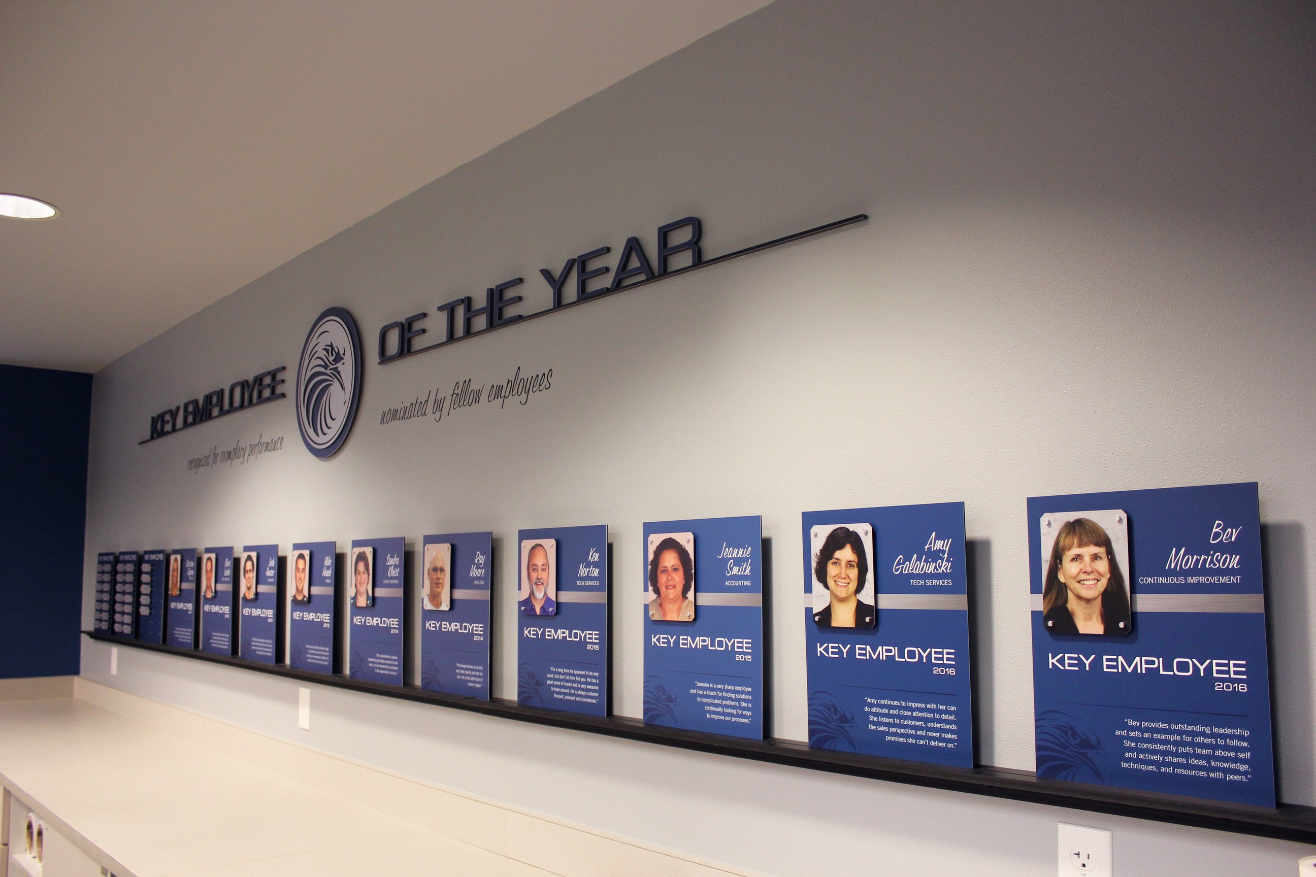 Employee recognition display