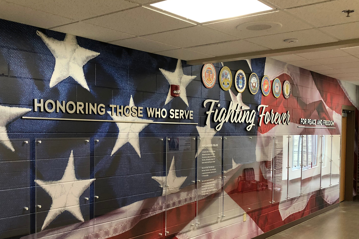 Dodgeville HS - Veterans Wall
