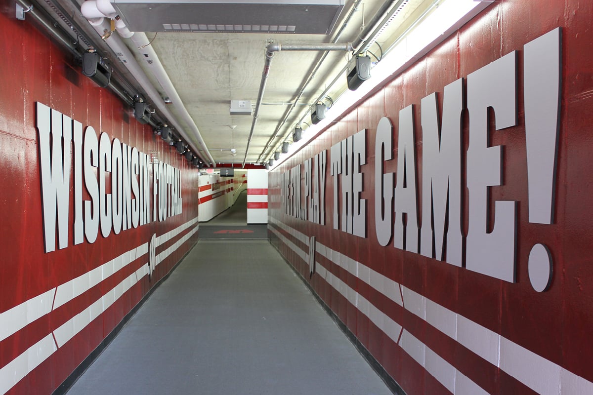 University of Wisconsin Football Tunnel